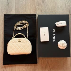 Chanel Caviar Top Handle Vanity